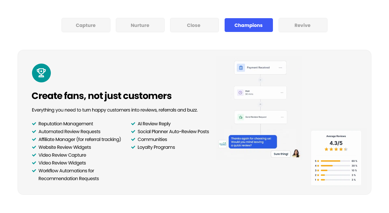 LeadStream CRM Create Fans